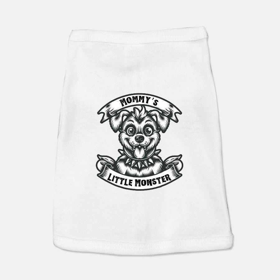 Mommy's Little Monster Dog Shirt For Dogs -Small -Medium Dog-Large Dog-Pet Gift- Punk Dog-Rockabilly Dog-Dogs Lovers Gift-Social Distortion